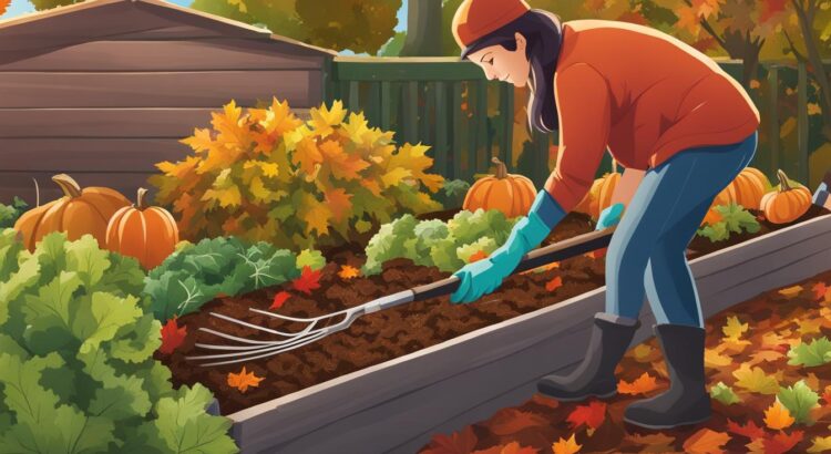 fall cleanup for raised bed gardens