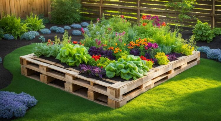 using pallets for raised garden beds